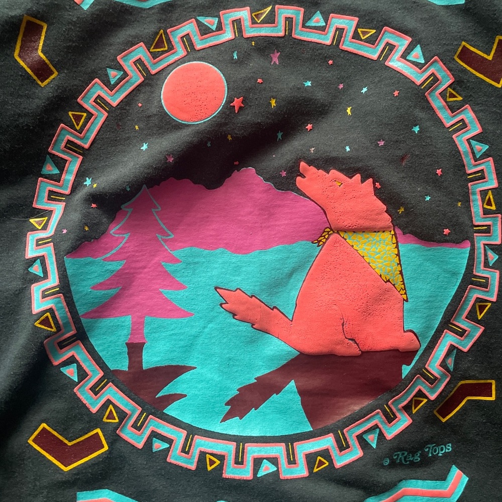 Vintage native rag tops 90s shirt